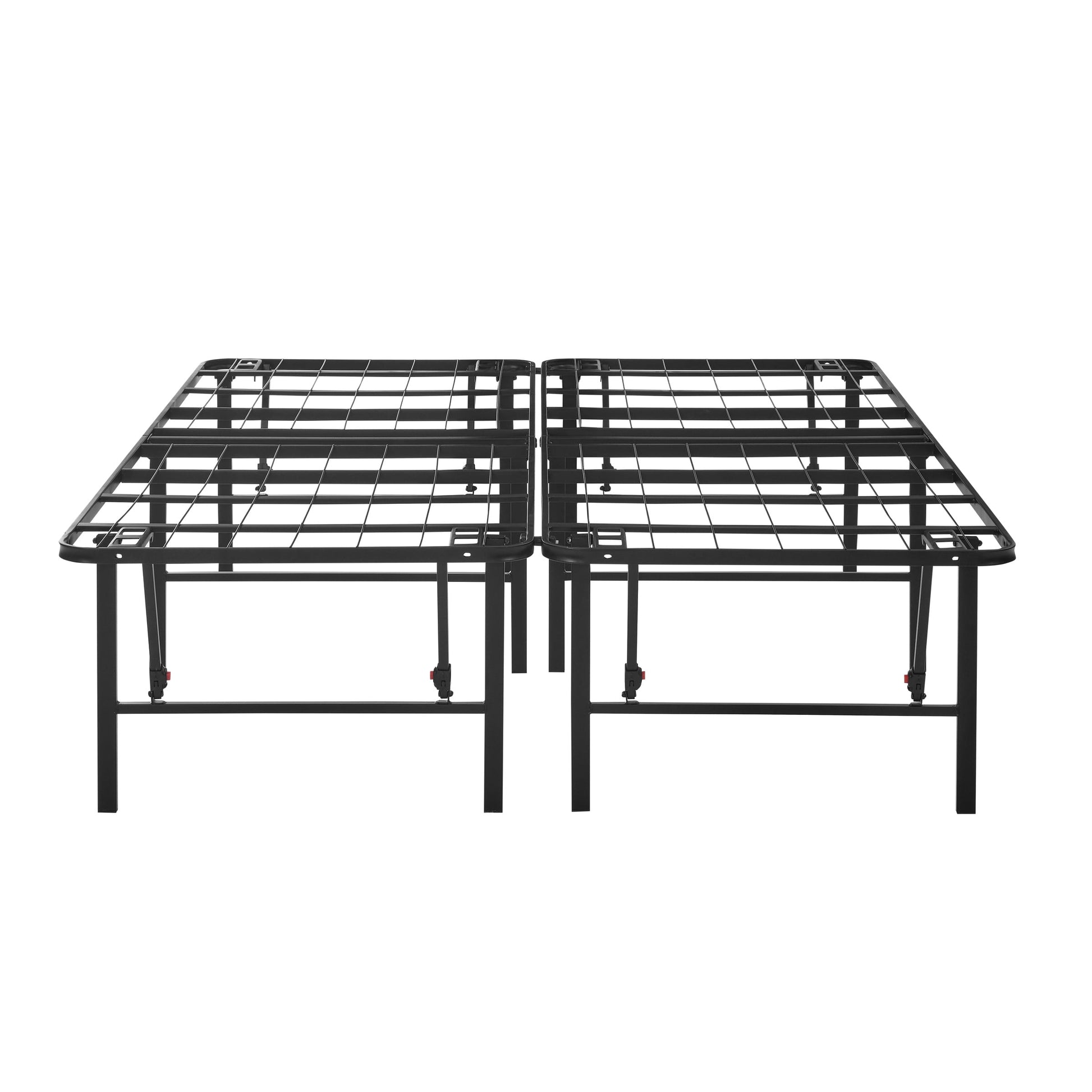 18 "High Profile Foldable Steel Full Platform Bed Frame, Black